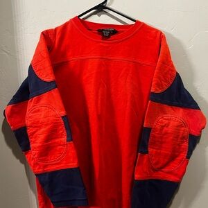 Red and Navy Long Sleeve Shirt